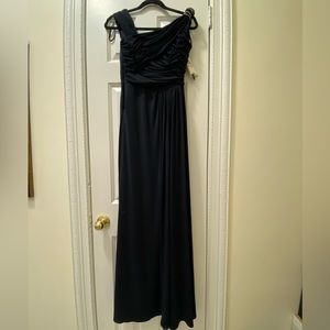 David Meister Navy Blue Jersey Gown